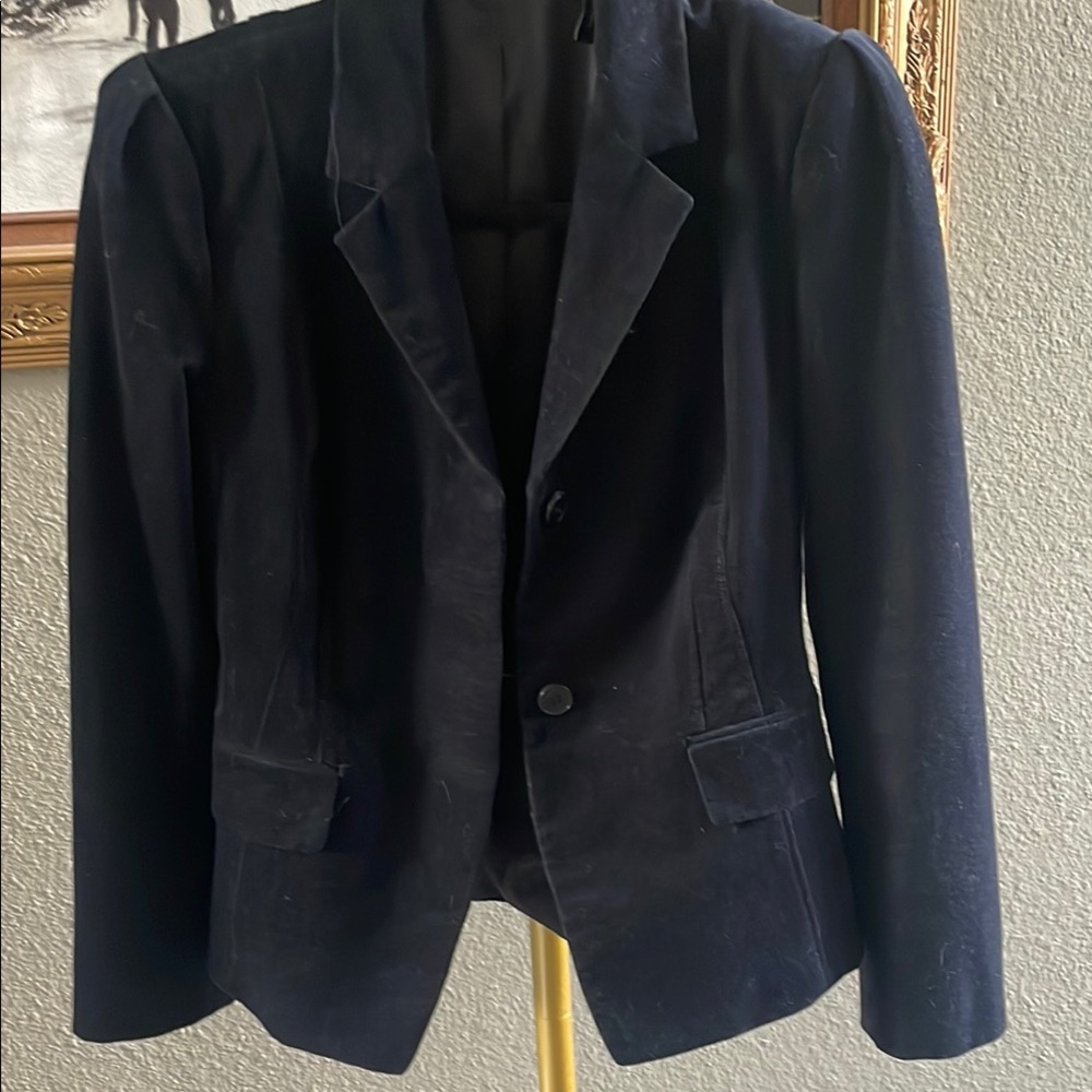 Theory Black Velvet Jacket size 4